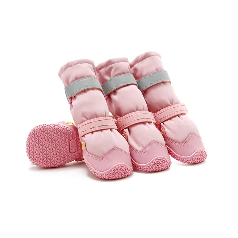Snowline Winter Boots in pink with grey reflective straps